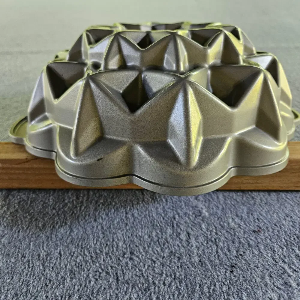 Anolon Diamond Star Shaped Fluted Baking Bake Cake Pan Mold Non Stick Vintge